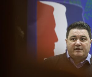 03.02.2020., Zagreb,  Zajednica udruga hrvatskih branitelja lijecenih od PTSP-a odrzali konferenciju za novinare na temu prosvjeda "Stop govoru mrznje i medjusobnoj netoleranciji" cije je odrzavanje najavljeno za 9. veljace u Samoboru. Konferenciji za novinare nazocili su dr. Herman Vukusic, Ivica Turic glavni tajnik ZUHBL i Zeljko Baca predsjednik udruge branitelja Domovinskog rata.

Photo: Robert Anic/PIXSELL