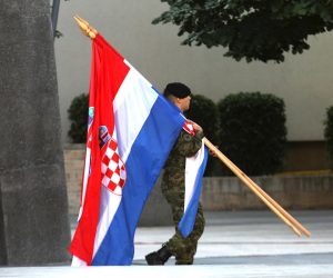 04.08.2021., Knin - Posljednje pripreme za proslavu Dana pobjede i Dana domovinske zahvalnosti. 
Photo: Dusko Jaramaz/PIXSELL