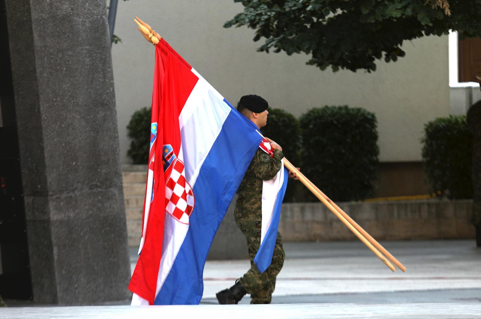 04.08.2021., Knin - Posljednje pripreme za proslavu Dana pobjede i Dana domovinske zahvalnosti. 
Photo: Dusko Jaramaz/PIXSELL