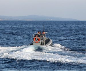 13.11.2018. Split - Testiranje novog patrolnog broda OOB-31 "Omis" proizvedenog u Brodosplitu za potrebe Obalne straze i MORH-a.
Photo: Boris Scitar/Vecernji list/PIXSELL