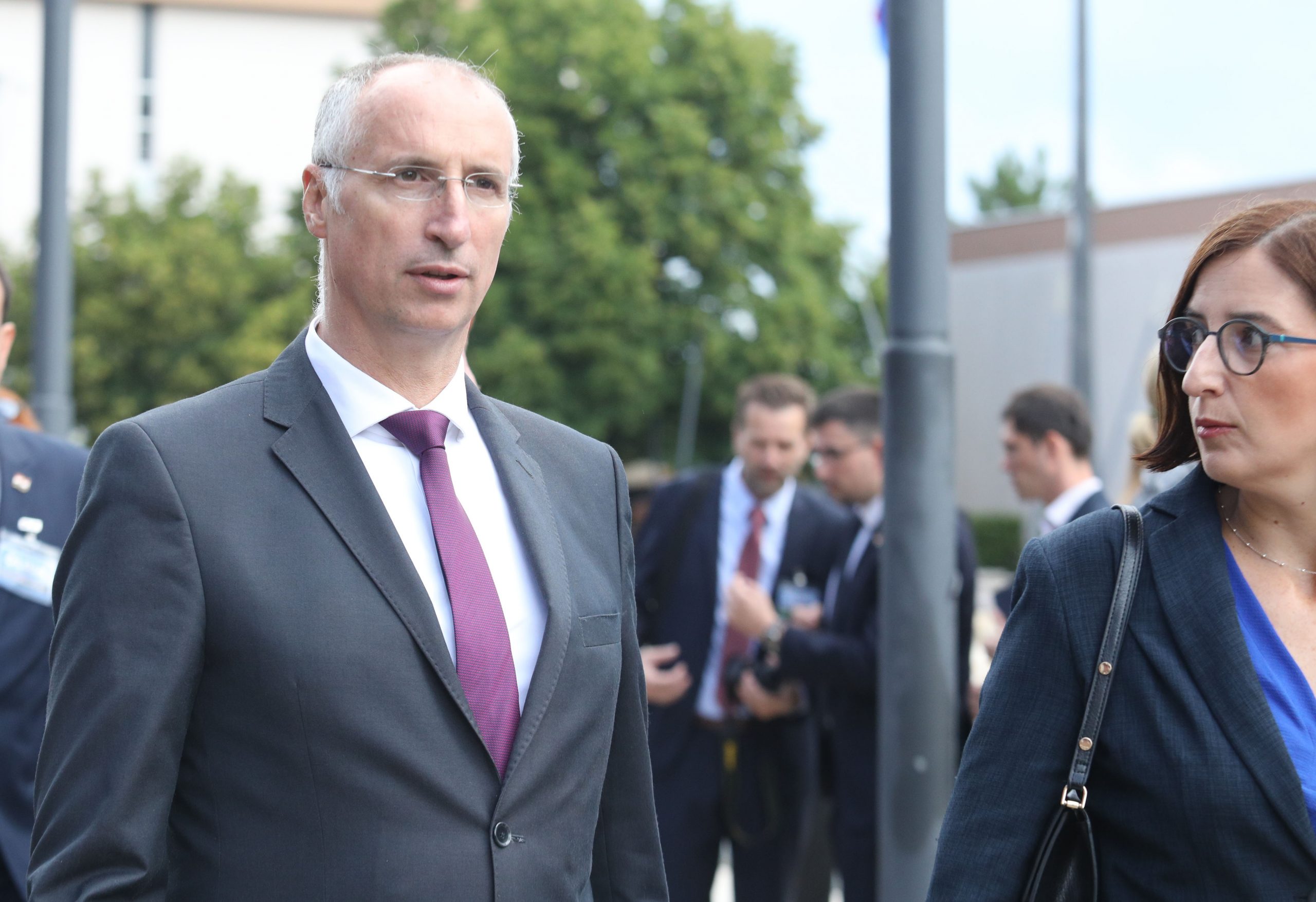 05.08.2021., Knin - Svecani program i povodom Dana pobjede i Domovinske Zahvalnosti te Dana hrvatskih branitelja. polaganje vijenaca kod spomenika hrvatske pobjede Oluja 95, na Trgu dr. Ante Starcevica. Ivica Puljak. Photo: Dusko Jaramaz/PIXSELL