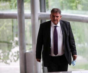 06.05.2021., Zagreb - Radmir Cacic dolazi na sastanak sastanak vladajuce vecine u Nacionalnu i sveucilisnu knjiznicu. Photo: Zeljko Hladika/PIXSELL