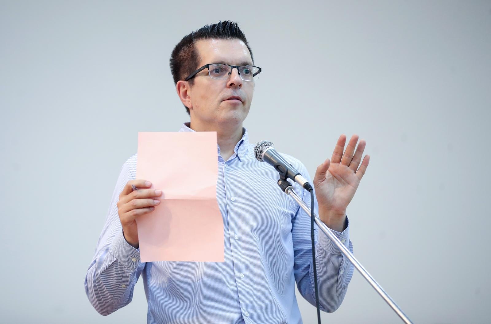 07.07.2019., Zagreb - Osnivacka skupstina nove  stranke Ivana Pernara u drustvenom domu Kasina.  Branimir Bunjac.
Photo: Igor Kralj/PIXSELL