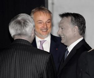 15.10.2013. Tiszaujvaros, Madjarska - Madjarski premijer Viktor Orban i predsjednik Uprave MOL-a Zsoltan Hernadi, za kojim je raspisana Interpolova tjeralica, otvorili su novi pogon butadiena u tvornici Tiszai Vegyi Kombinat. 
Photo: Boris Scitar/Vecernji list/PIXSELL