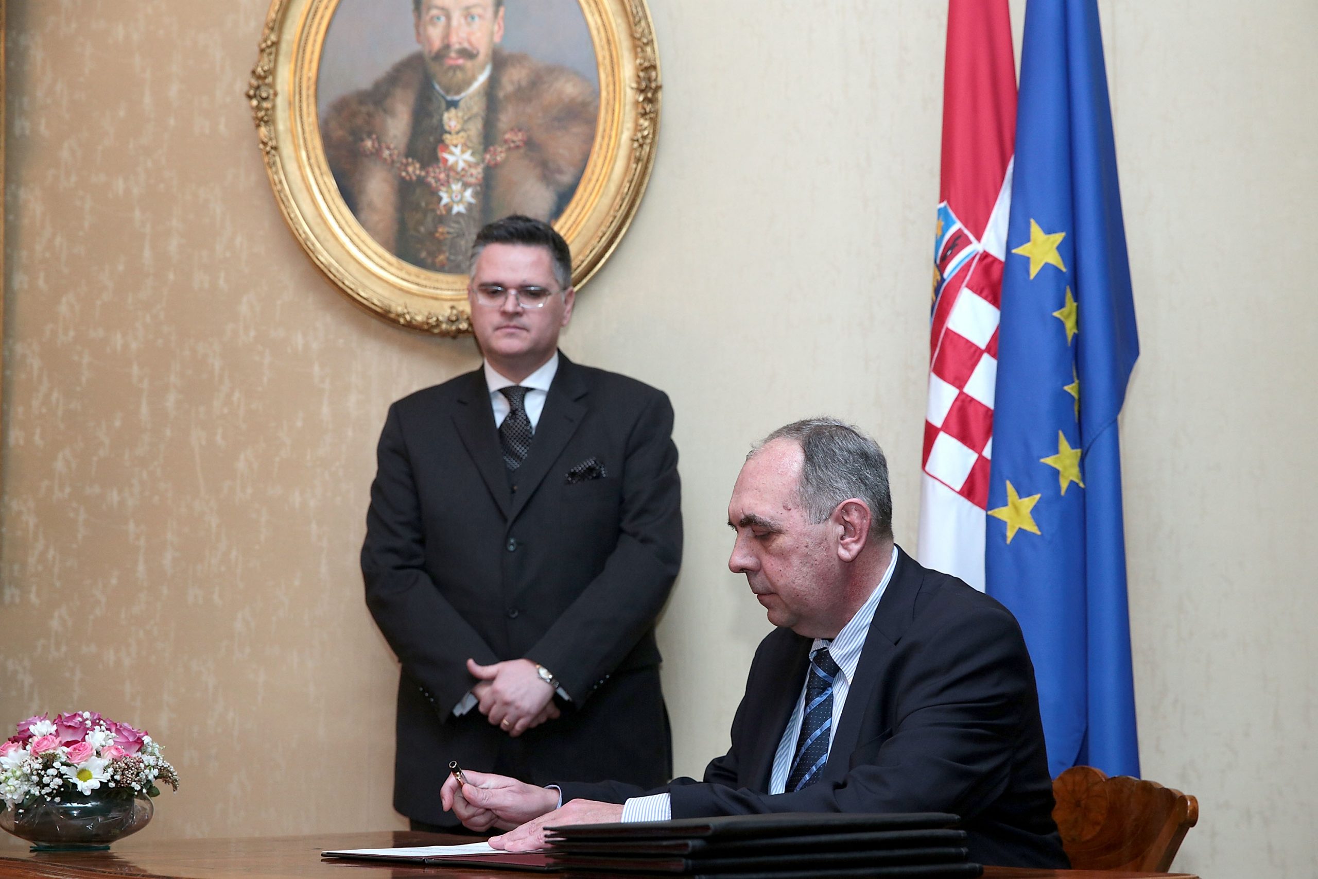 09.03.2015., Zagreb - Novoizabrani clanovi Drzavnog izbornog povjerenstva prisegnuli pred predsjednikom Sabora RH.
Photo: Patrik Macek/PIXSELL
