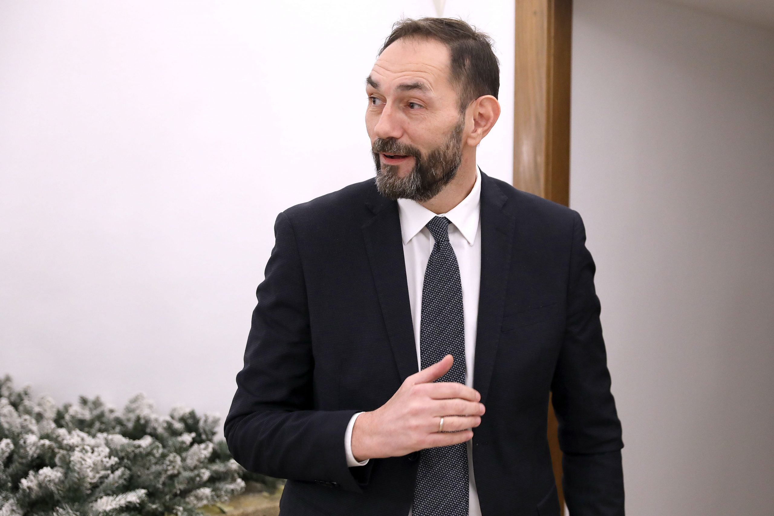 09.12.2019., Zagreb - Glavni drzavni odvjetnik Drazen Jelenic dao je izjavu uoci radnog sastanka Nacionalnog vijeca za pracenje provedbe Strategije suzbijanja korupcije. Photo: Patrik Macek/PIXSELL