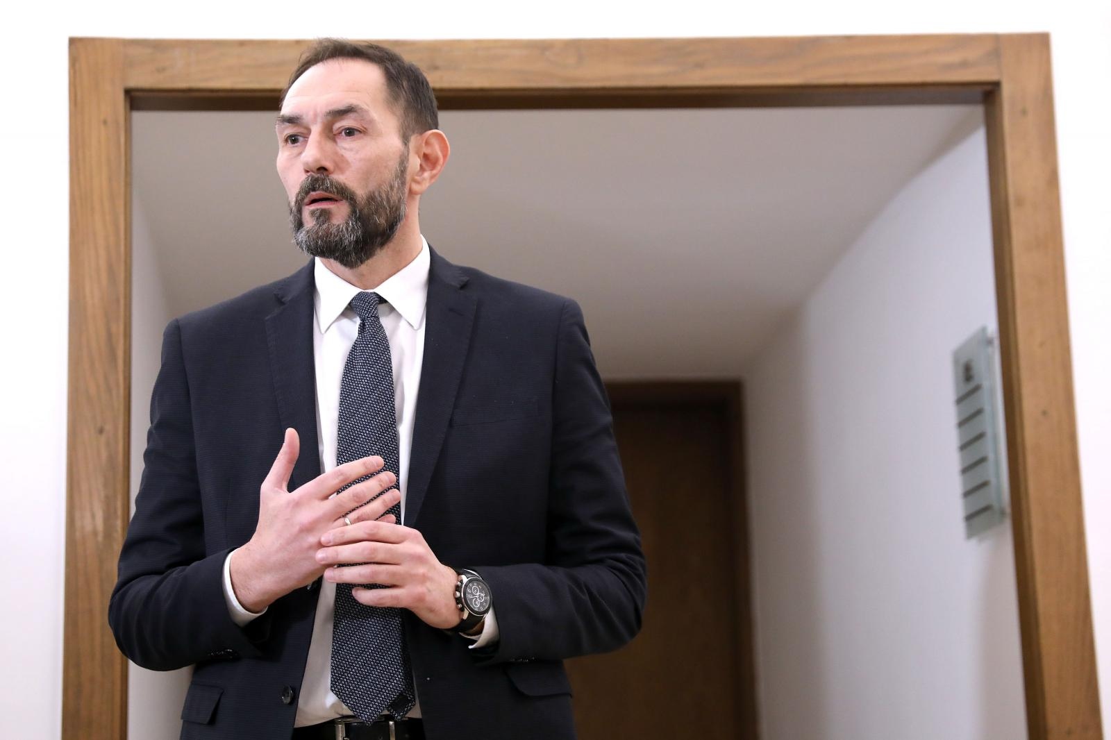 09.12.2019., Zagreb - Glavni drzavni odvjetnik Drazen Jelenic dao je izjavu uoci radnog sastanka Nacionalnog vijeca za pracenje provedbe Strategije suzbijanja korupcije. Photo: Patrik Macek/PIXSELL
