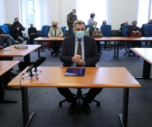 10.3.2021., Zagreb - Nadan Vidosevic na danasnjem rocistu pred Zupanijskim sudom iznosi obranu. 
Photo: Goran Stanzl/PIXSELL