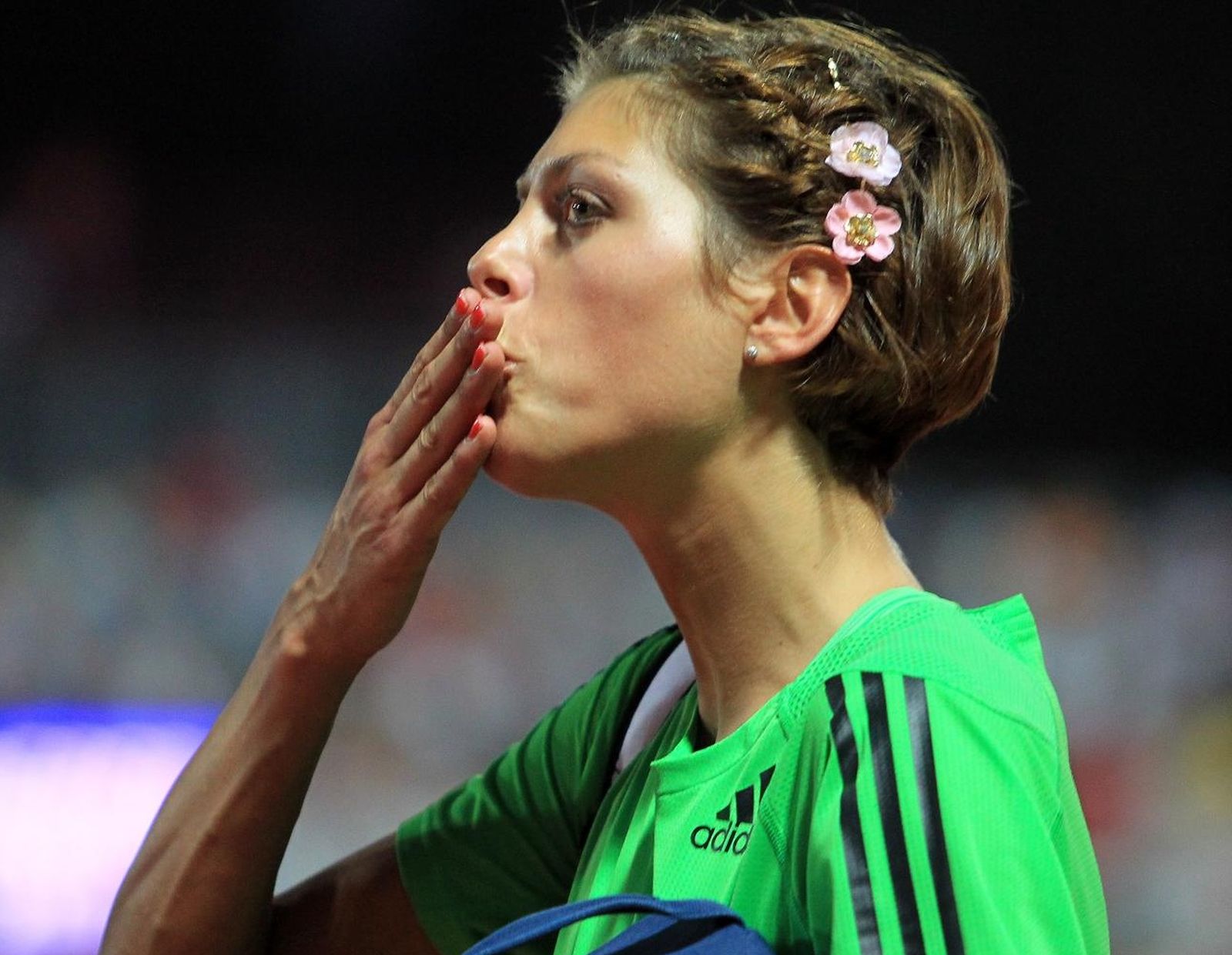 13.09.2011., Mladost, Zagreb - 61. memorijal Borisa Hanzekovica, atletski miting IAAF World Challenge Zagreb 2011. Skok u vis, Blanka Vlasic. 
Photo: Dalibor Urukalovic/PIXSELL