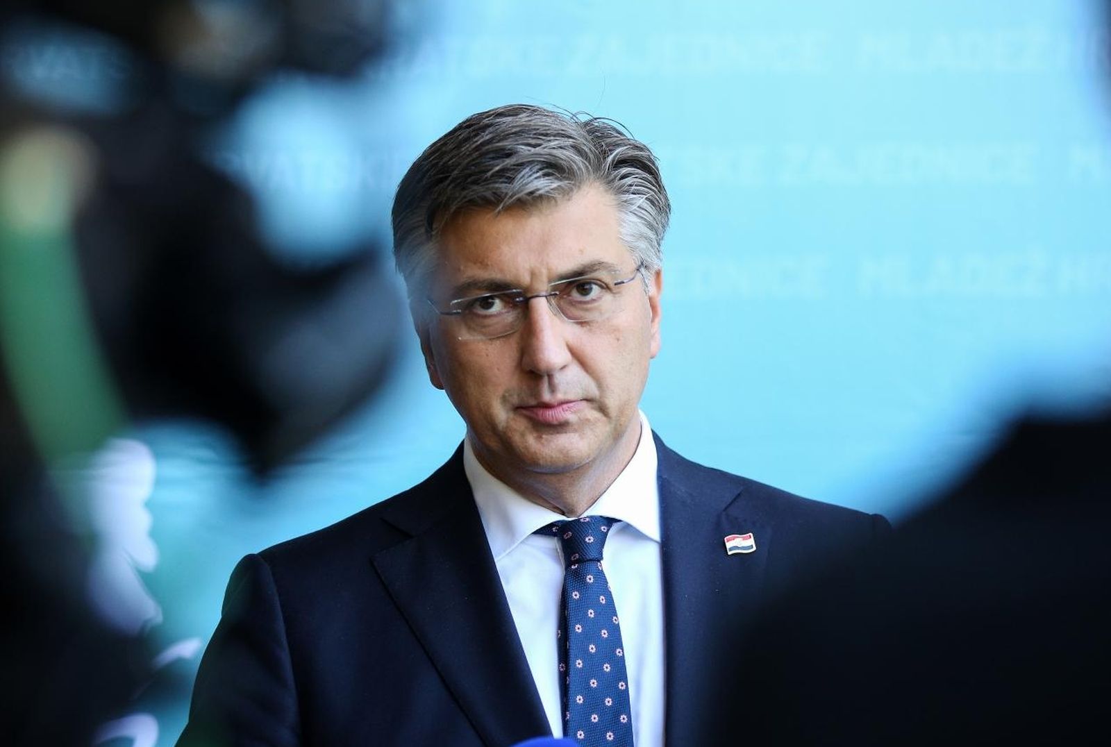11.09.2021,Zagreb -  U hotelu Westin odrzan je Nacionalni dan Mladezi  Hrvatske demokratske zajednice te je svecano obiljezena 31. godisnica osnivanja MHDZ. Svecanosti je nazocio i predsjednik Vlade RH i predsjednik HDZ-a Andrej Plenkovic  Photo: Zeljko Hladika/PIXSELL