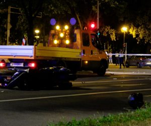 11.09.2021., Zagreb - U novozagrebackom naselju Travno u prometnoj nesreci poginup motociklist. Policija obavlja ocevid na mjestu nesrece. 

Photo: Slaven Branislav Babic/PIXSELL