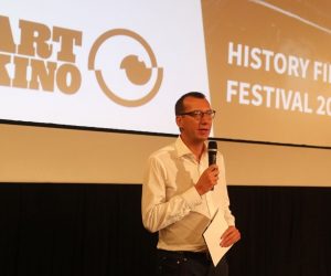 14.09.2021., Rijeka - History Film Festival otvoren je u Art Kinu. Otvorenju su nazocili: gradonacelnik Marko Filipovic, direktor festivala Bernardin Modric, predsjednik zirija Vinko Bresan i autor prvog prikazanog filma Demo Branko Smit.
Photo: Goran Kovacic/PIXSELL