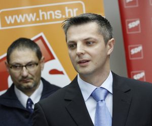 15.02.2013., Cakovec - Koalicija SDP-a, HNS-a, HSS-a, MDS-a i HSU-a predstavila svojeg kandidata za gradonacelnika grada Cakovca i njegove zamjenike. SDP-ov kandidat za gradonacelnika, Stjepan Kovac.
 Photo: Vjeran Zganec-Rogulja/PIXSELL