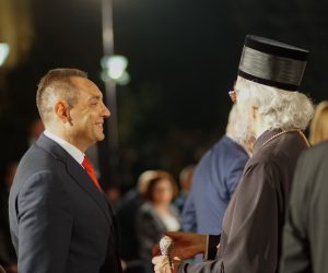 15.09.2020., Plato ispred Hrama Hrista Spasitelja, Banja Luka (BiH) – Povodom novog nacionalnog praznika „Dana srpskog jedinstva, slobode i nacionalne zastave“ na platou ispred Hrama Hrista Spasitelja u Banja Luci je odrzana svecana akademija, programom najvise posvecena danu kada je probijen Solunski front. Praznik su nedavno dogovorili Milorad Dodik, srpski clan Predsjednistva BiH, i Aleksandar Vucic, predsjednik Srbije. Iako Vucic nije bio prisutan na akademiji, on se prisutnima obratio putem video poruke i cestitao svim Srbima u svijetu ovaj, kako je rekao, jedinstven praznik. 
Photo: Dejan Rakita/PIXSELL