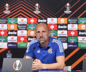 15.09.2021., Zagreb -  Konferencija za medije GNK Dinamo uoci nogometne utakmice protiv West Hama. Photo: Zeljko Lukunic/PIXSELL