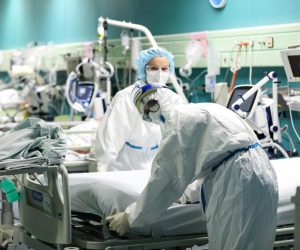 16.04.2021., Zagreb - Reportaza iz KB Dubrava sa odjela intezivnog lijecenja Covid pozitivnih pacijenata koji su na respiratoru.
Photo: Emica Elvedji/PIXSELL