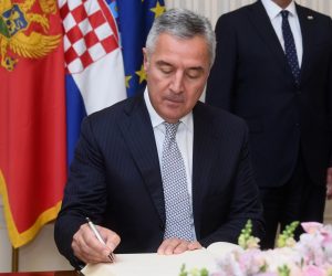 16.09.2021., Zagreb - Predsjednik Vlade Andrej Plenkovic primio je predsjednika Crne Gore Milu Djukanovica u Banskim dvorima. Photo: Marko Lukunic/PIXSELL