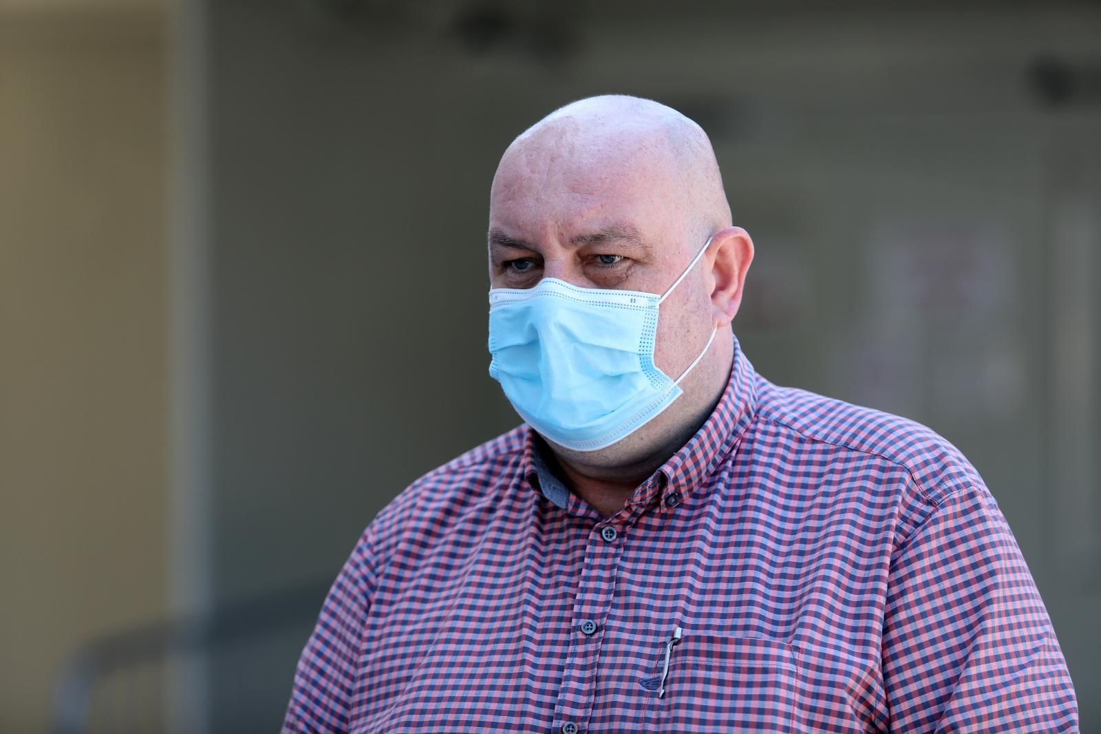 18.05.2021., Rijeka - Konferencija za medije Dobrice Roncevica epidemiologa Nastavnog zavoda za javno zdravstvo Primorsko goranske zupanije, jer je PGZ danas zupanija sa najmanje novozarazenih osoba COVID-om 19. 
 Photo: Goran Kovacic/PIXSELL
