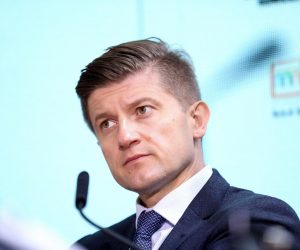 20.09.2021., Koprivnica - Vecernjakova konferencija "Hrvatska kavu trebamo" Porezna politika u funkciji podizanja konkurentnosti hrvatskog gospodarstva.Panel: Pokretaci gospodarstva nakon COVID krize- kakva nas buducnost ocekuje. Ministar financija Zdravko Maric
Photo: Emica Elvedji/PIXSELL