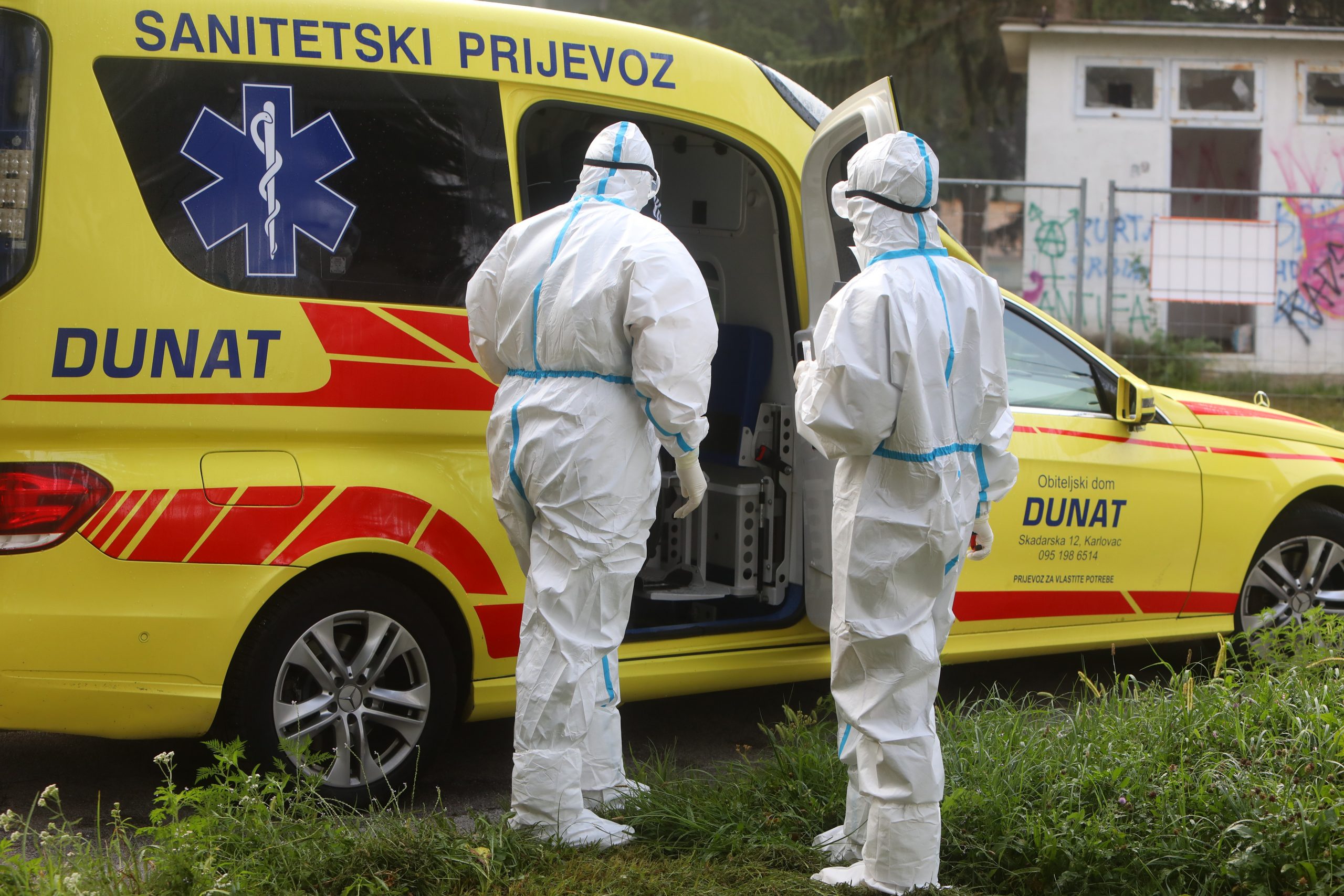 24.08.2021., Karlovac - Guzva na testiranju za koronavirus na drive-in lokaciji u Luscicu.
Photo: Kristina Stedul Fabac/PIXSELL