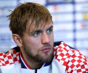 25.01.2018., hotel Westin, Zagreb - Konferencija za medije hrvatske rukometne reprezentacije. 
Luka Cindric. 
Photo: Igor Kralj/PIXSELL