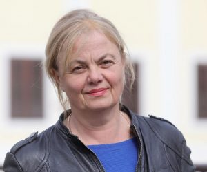26.04.2021., Zagreb - Branka Baksic Mitic objavila je na konferenciji za medije odrzanoj na Trgu svetog Marka kandidaturu svoje liste na lokalnim izborima. Photo: Patrik Macek/PIXSELL