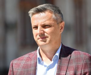 26.05.2021., Cakovec- Stjepan Kovač i Pedja Grbin na konferenciji za medije SDP-a uoci drugog kruga lokalnih izbora. 
 Photo: Vjeran Zganec Rogulja/PIXSELL