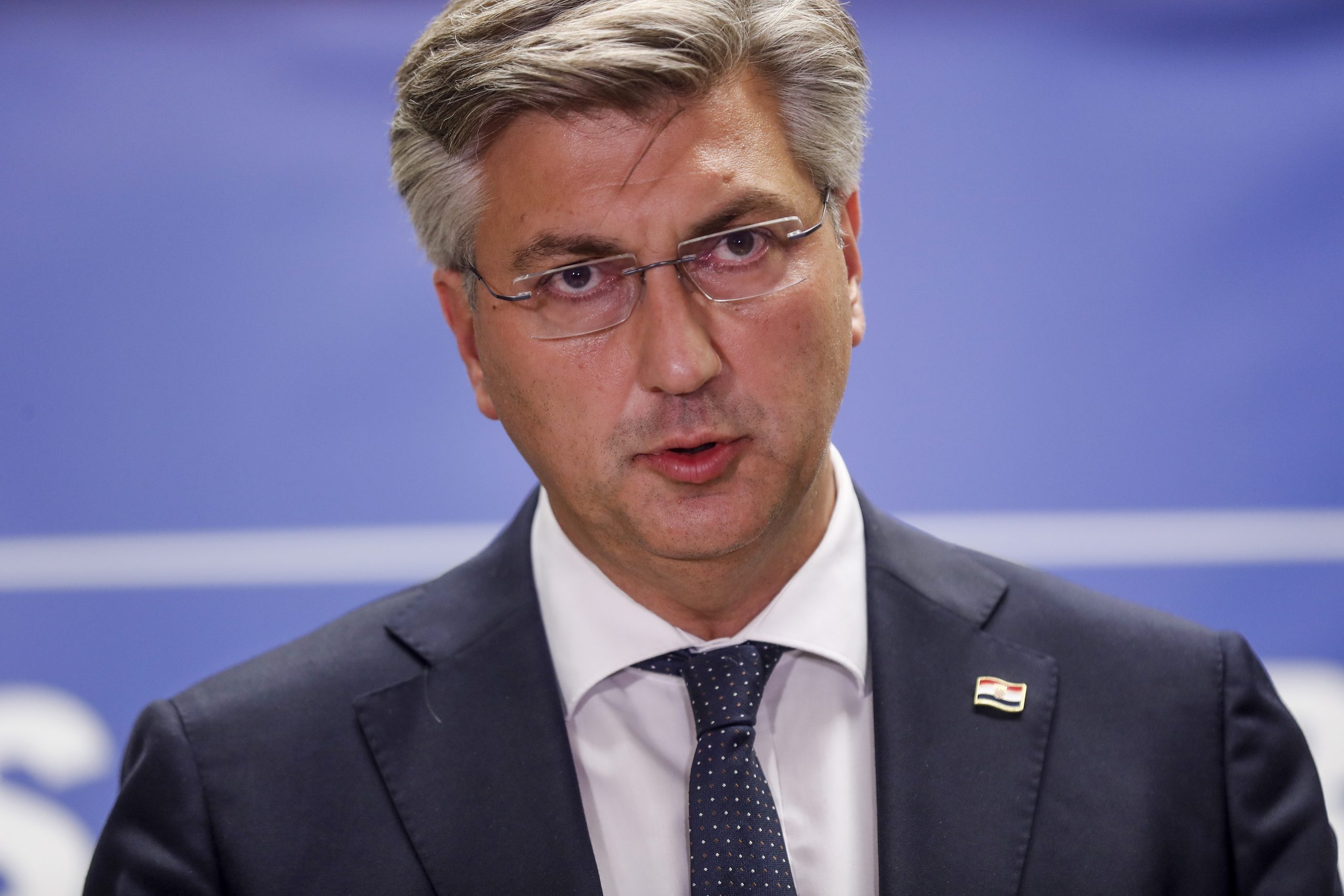 27.09.2021., Zagreb - Andrej Plenkovic dao je izjavu medijima nakon zajednicke sjednice Predsjednistva i Nacionalnog vijeca HDZ-a. Photo: Slavko Midzor/PIXSELL