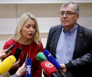 28.02.2020.,Zagreb - medicinski fakultet, Sastanak dekanica i dekana sastavnica Sveucilista u Zagrebu o postupanju u vezi s koronavirusom. 
O temi su govorili Adriana Vince, Ivana Pavic Simetin, Vili Beros, Damir Boras, Alemka Markotic, Krunoslav Capak
Photo: Dalibor Urukalovic/PIXSELL