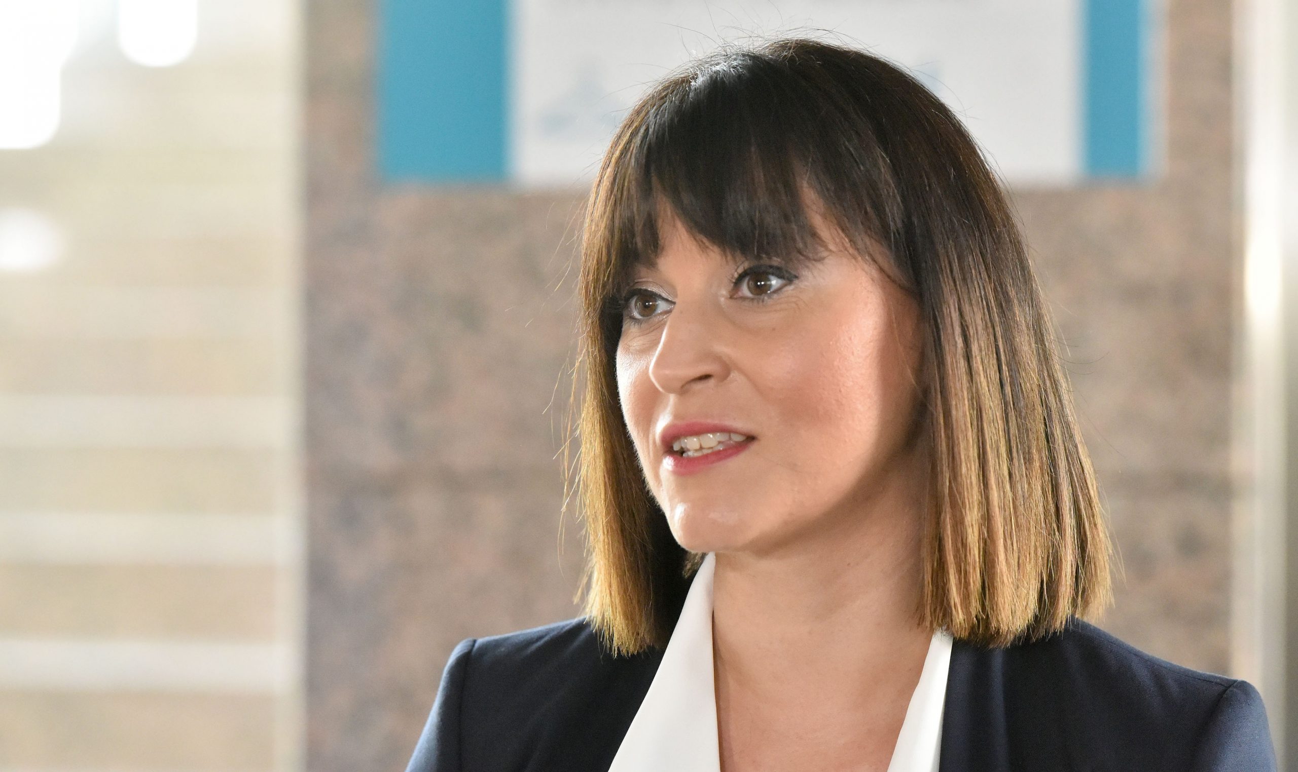 28.07.2021., Zagreb - Natasa Tramisak, ministrica regionalnog razvoja i fondova Europske unije dala je izjavu za medije. 
Photo: Davorin Visnjic/PIXSELL