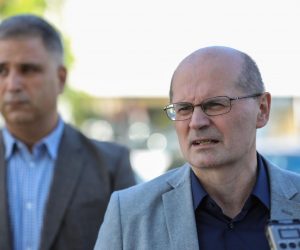 28.09.2021., Zagreb - Darko Klasic i Emil Pavic, zastupnici HSLS-a u Skupstini grada Zagreba odrzali su konferenciju za medije povodom izglasavanja gradskog proracuna.
Photo: Jurica Galoic/PIXSELL