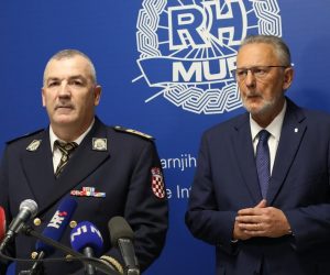 28.10.2019.,Zagreb -  Nakon sto je zamjenik ravnatelja policije Josip Celic podnio ostavku odrzana je izvanredna konferencija za novinare na kojoj su govorili glavni ravnatelj policije Nikola Milina i ministar unutarnjih poslova Davor Bozinovic.
Photo: Jurica Galoic/PIXSELL