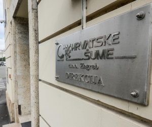 29.05.2020., Zagreb - Policijska pretraga zgrade Hrvatskih suma.  Photo: Marko Prpic/PIXSELL