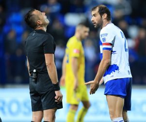 29.08.2021., stadion Gradski vrt, Osijek - Hrvatski Telekom Prva liga, 7. kolo, NK Osijek - GNK Dinamo. Sudac Ivan Bebek, Mile Skoric. 
Photo: Davor Javorovic/PIXSELL