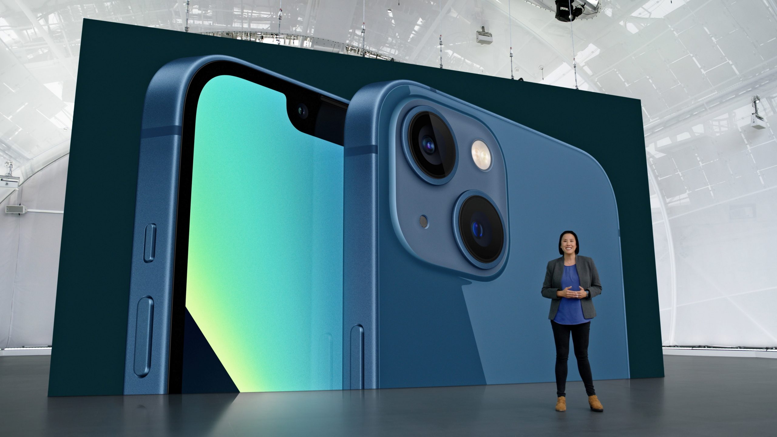 Apple’s Kaiann Drance showcases the new iPhone 13 during a special event Apple?s Kaiann Drance showcases the new iPhone 13 during a special event at Apple Park in Cupertino, California broadcast September 14, 2021 in a still image from video. Apple Inc/Handout via REUTERS   NO RESALES. NO ARCHIVES. THIS IMAGE HAS BEEN SUPPLIED BY A THIRD PARTY. APPLE INC