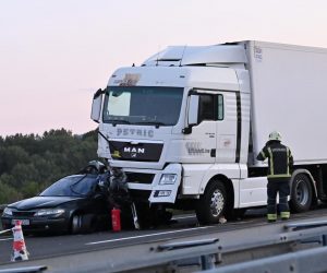06.09.2021., Brinje - U teskoj prometnoj nesreci na autocesti A1 kod cvorista Brinje smrtno je stradalo dijete. 
Photo: Dino Stanin/PIXSELL