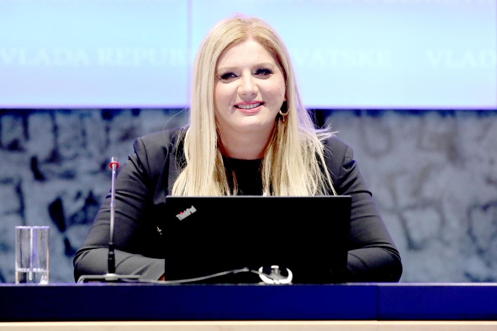 10.09.2021., Zagreb -  U Nacionalnoj i sveucilisnoj knjiznici odrzana je konferencija za medije "Popis 21" Drzavnoga zavoda za statistiku i Sredisnjega drzavnog ureda za razvoj digitalnoga drustva u povodu pocetka prvoga digitalnog Popisa stanovnistva, kucanstava i i stanova u Republici Hrvatskoj  2021. Lidija Brkovic Photo: Patrik Macek/PIXSELL