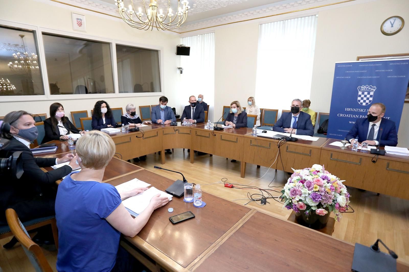 25.05.2021., Zagreb -U Saboru je pocela 16. sjednica Odbora za pravosudje, na kojoj se raspravlja o izboru predsjednika Vrhovnog suda Republike Hrvatske . 
Photo: Patrik Macek/PIXSELL