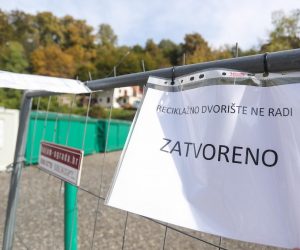 21.10.2020., Zagreb - Reciklazno dvoriste u ulici Crnomerec koje je zatvoreno zbog prosvjeda stanara i ceka se premjestanje na novu lokaciju. Photo: Luka Stanzl/PIXSELL