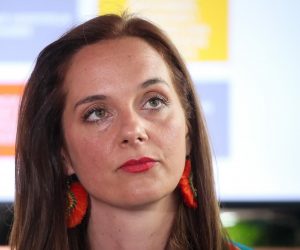 13.7.2021., Zagreb - Konferencija za medije u povodu izvanrednog sastanka Nacionalne udruge ugostitelja, partnerskih udruga i predstavnika povezanih djelatnosti. Jelena Tabak. 
Photo: Goran Stanzl/PIXSELL
