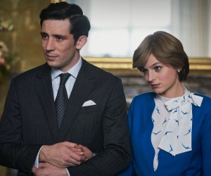 The Crown S4. Picture shows: Prince Charles (JOSH O CONNOR) and Princess Diana (EMMA CORRIN)