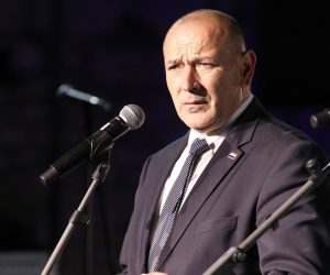 22.09.2021., Sibenik - Povodom svecanosti obiljezavanja 30. obljetnice Spomendana Rujanskog rata na Tvrdjavi sv. Mihovila odrzana je Svecana akademija pod nazivom "Hrvatska se Sibenikom dici". Photo: Dusko Jaramaz/PIXSELL