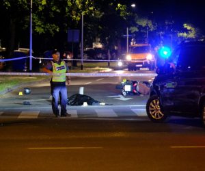 11.09.2021., Zagreb - U novozagrebackom naselju Travno u prometnoj nesreci poginup motociklist. Policija obavlja ocevid na mjestu nesrece. 

Photo: Slaven Branislav Babic/PIXSELL