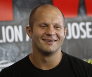 Mixed martial arts fighter Fedor Emelianenko in San Jose, Calif., Wednesday, June 23, 2010. (AP Photo/Jeff Chiu)