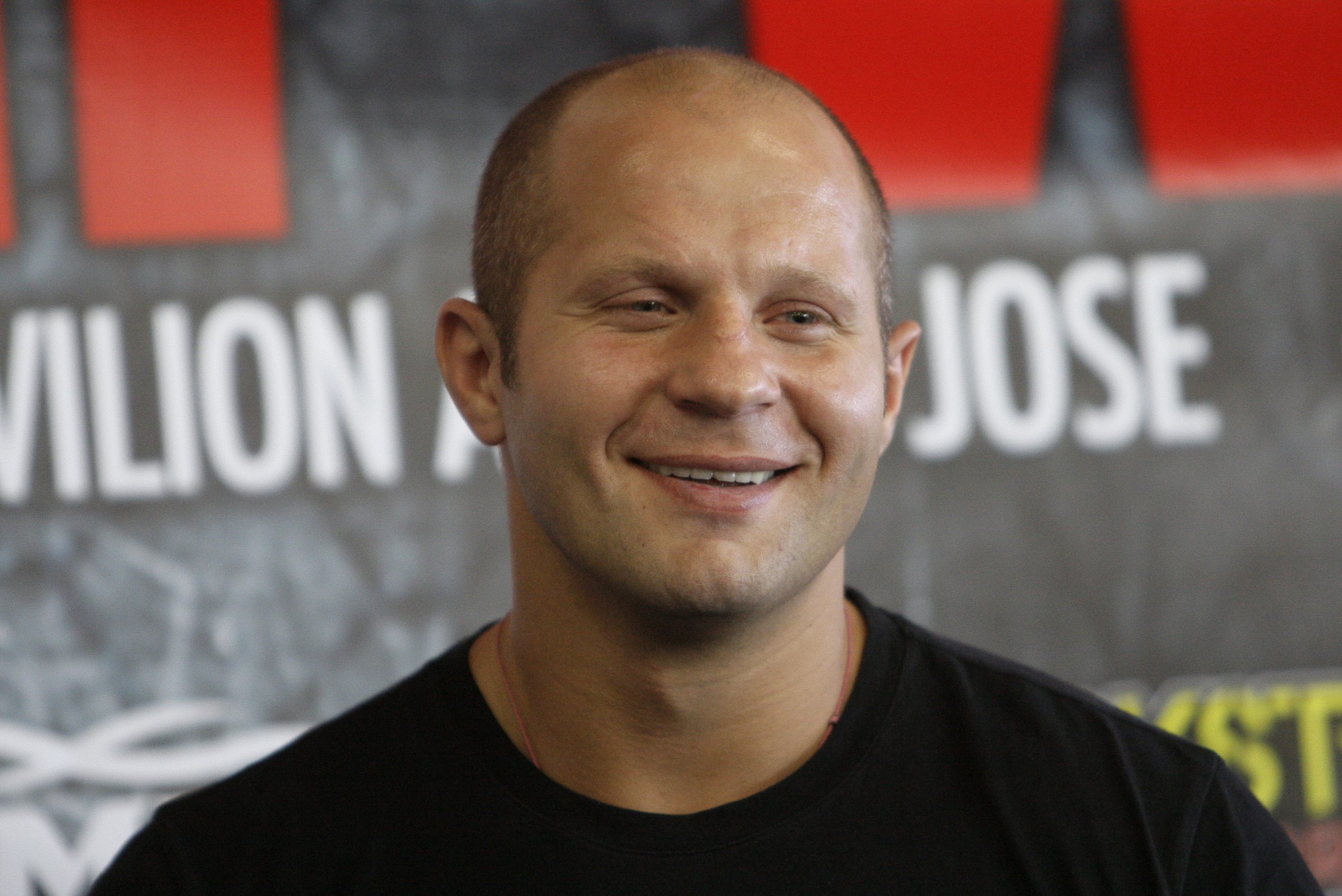 Mixed martial arts fighter Fedor Emelianenko in San Jose, Calif., Wednesday, June 23, 2010. (AP Photo/Jeff Chiu)