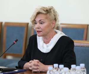 Zagreb, 06.10.2021. -  Hrvatski sabor, 17. sjednica Odbora za informiranje, informatizaciju i medije, drugi dio razgovora sa kandidatima za izbor glavnog ravnatelja HRT-a. Na fotografiji Anja Šovagović Despot,  kandidat za ravnatelja HRT-a.
foto HINA/ Admir BULJUBAŠIĆ/ abu