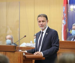 Zagreb, 08.10.2021. - Hrvatski sabor, svečana sjednica povodom obilježavanja 8. listopada - Dana Hrvatskoga sabora. Na fotografiji Gordan Jandroković.
foto HINA/ Admir BULJUBAŠIĆ/ abu