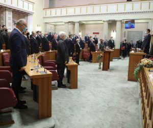 Zagreb, 08.10.2021. - Hrvatski sabor, svečana sjednica povodom obilježavanja 8. listopada - Dana Hrvatskoga sabora.
foto HINA/ Admir BULJUBAŠIĆ/ abu