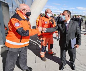 Zadar, 13.10.2021. - U Luci Gaenica potpisan je Ugovor o izgradnji i opremanju est brzih brodica za uspostavu Hitne pomorske medicinske slube. Tim projektom poboljat æe se pristup primarnoj i hitnoj zdravstvenoj zatiti s fokusom na udaljena podruèja, to je izuzetno vano za zdravlje stanovnika i posjetitelja otoka i priobalnih podruèja. Na slici ministar zdravstva Vili Bero. 
foto HINA/Zvonko KUCELIN/ zk