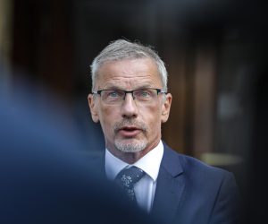 02.09.2021., Zagreb - Guverner Hrvatske narodne banke Boris Vujcic nakon sastanka s predsjednikom Vlade Andrejom Plenkovicem dao je medijima izjavu vezano za zatvaranje minusa gradjanima. Photo: Robert Anic/PIXSELL